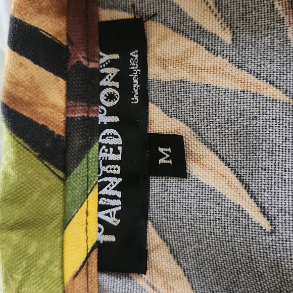 Vintage 90s Painted Pony Twill Artsy Parrot Tropical Jacket Medium - Picture 9 of 12